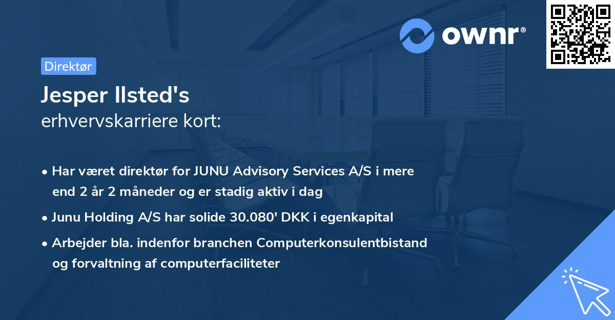 Jesper Ilsted's erhvervskarriere kort
