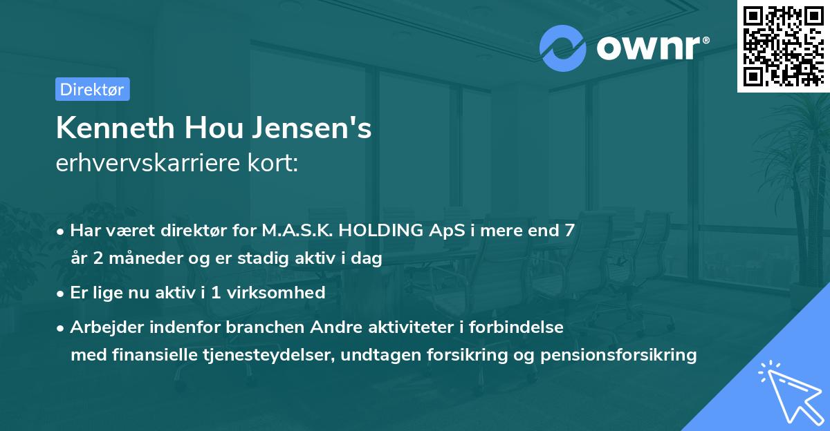 Kenneth Hou Jensen's erhvervskarriere kort