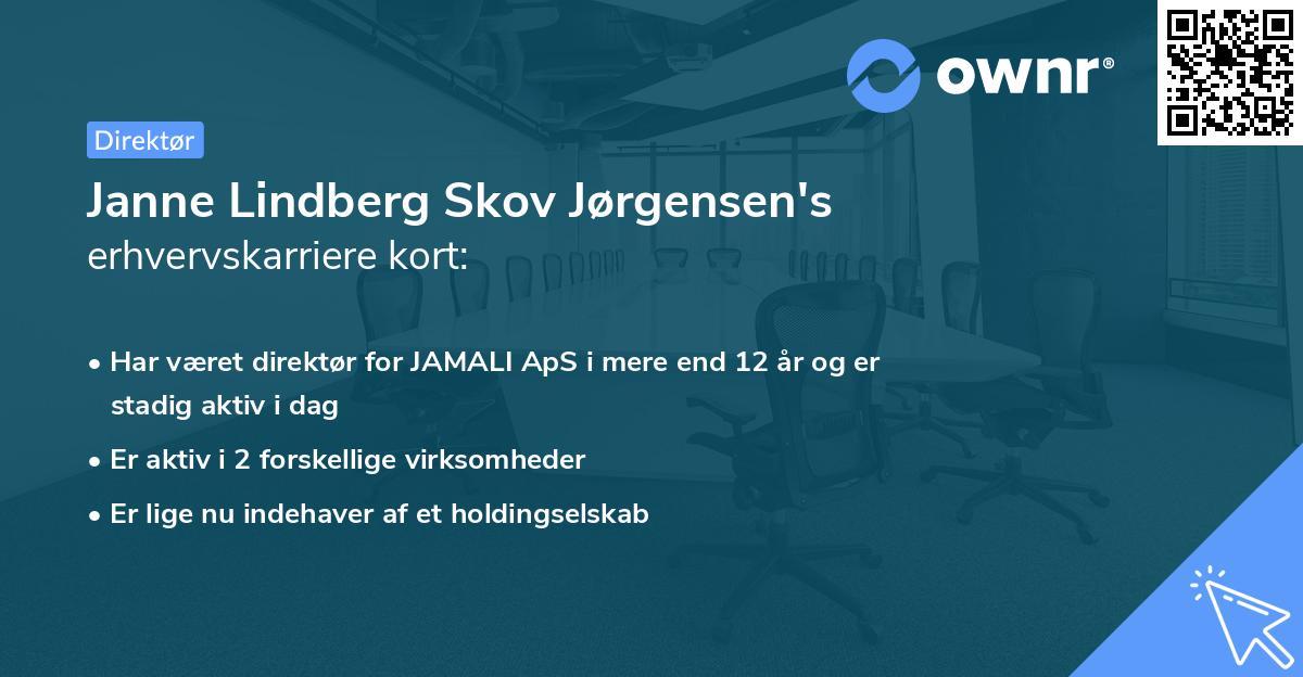 Janne Lindberg Skov Jørgensen's erhvervskarriere kort