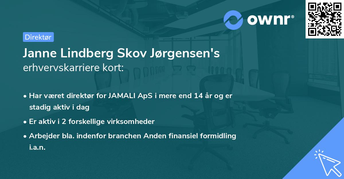 Janne Lindberg Skov Jørgensen's erhvervskarriere kort