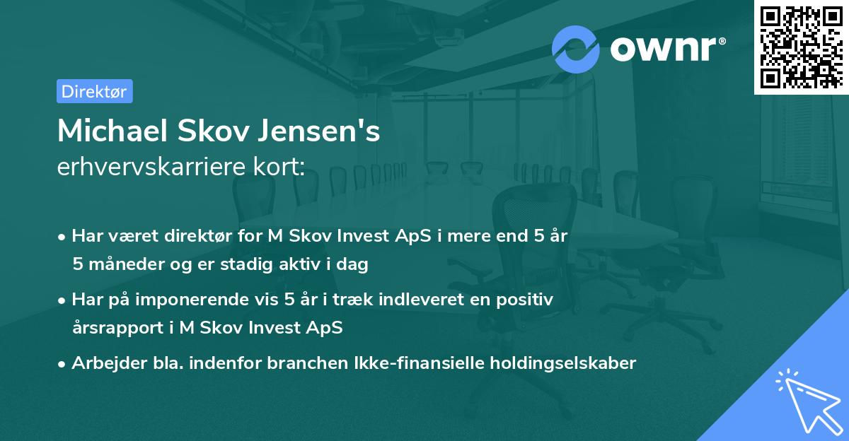 Michael Skov Jensen's erhvervskarriere kort
