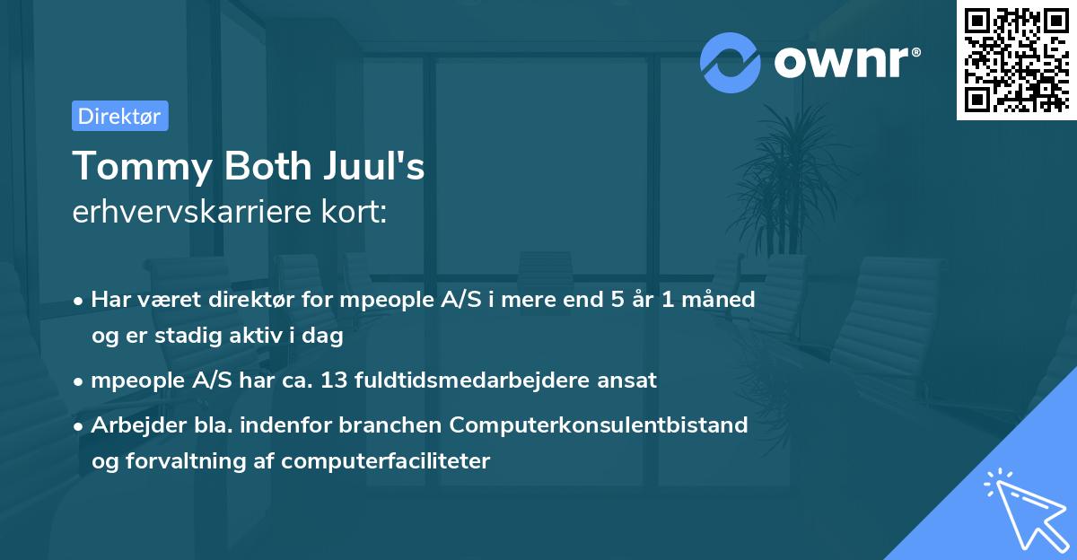 Tommy Both Juul's erhvervskarriere kort