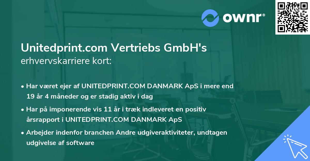 Unitedprint.com Vertriebs GmbH's erhvervskarriere kort