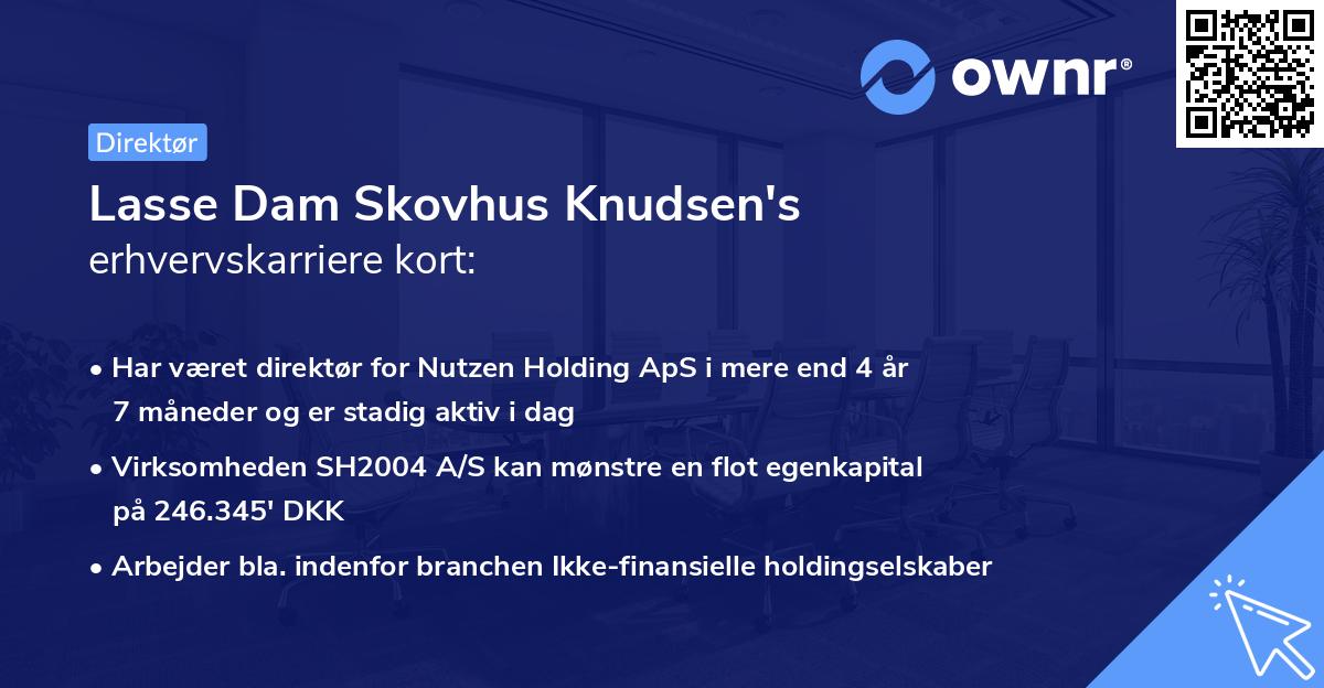 Lasse Dam Skovhus Knudsen's erhvervskarriere kort