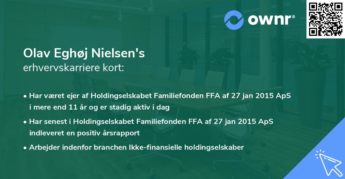 Olav Eghøj Nielsen's erhvervskarriere kort