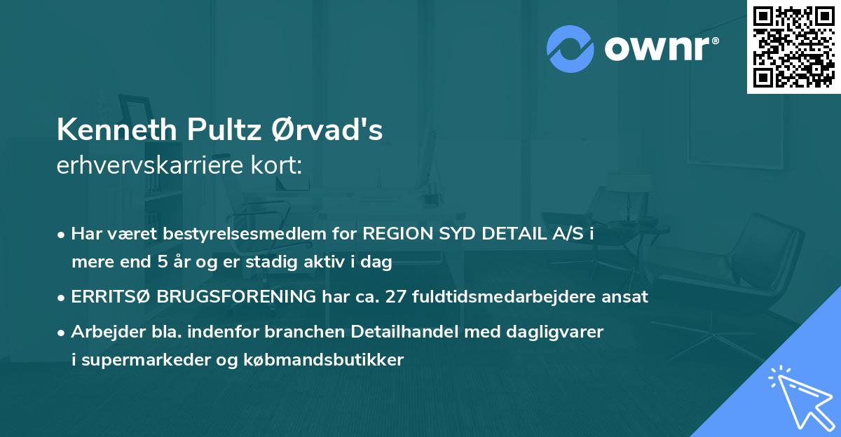 Kenneth Pultz Ørvad's erhvervskarriere kort