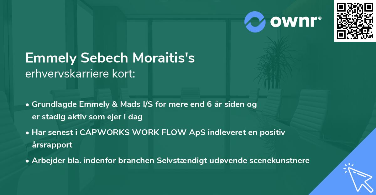 Emmely Sebech Moraitis's erhvervskarriere kort