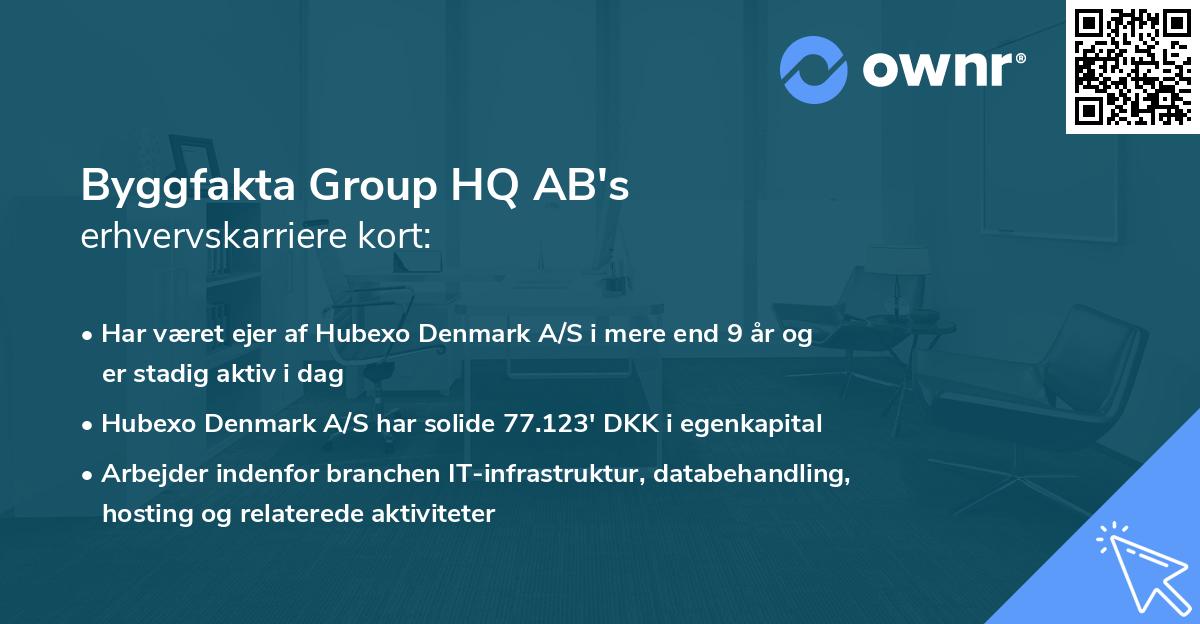 Byggfakta Group HQ AB's erhvervskarriere kort