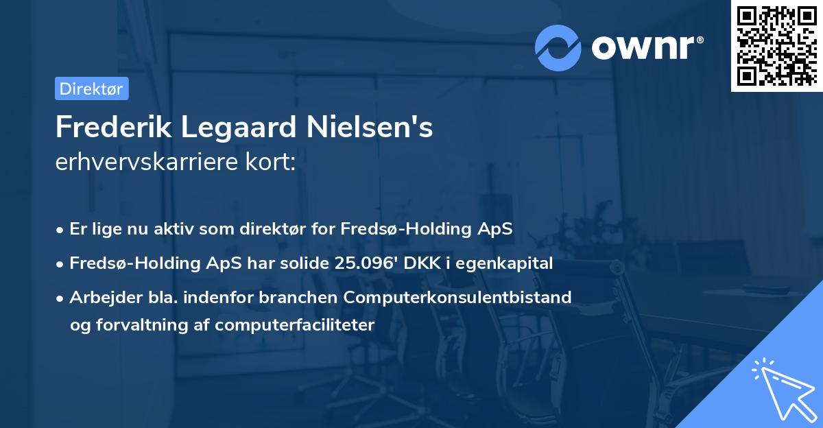 Frederik Legaard Nielsen's erhvervskarriere kort