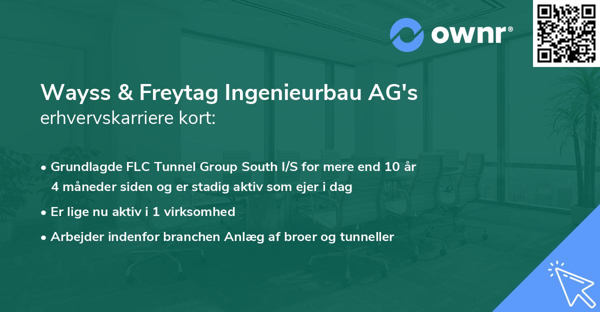 Wayss & Freytag Ingenieurbau AG's erhvervskarriere kort