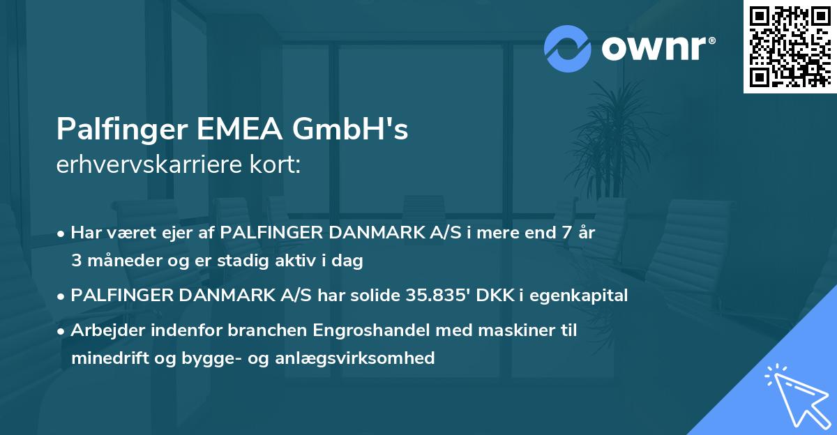 Palfinger EMEA GmbH's erhvervskarriere kort