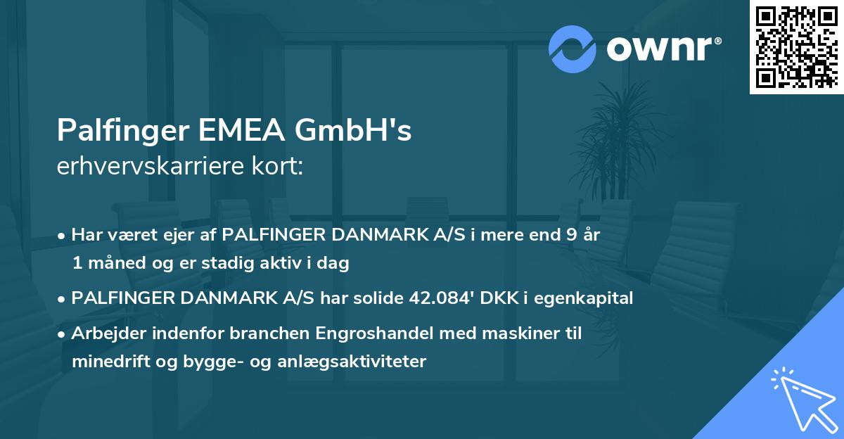 Palfinger EMEA GmbH's erhvervskarriere kort