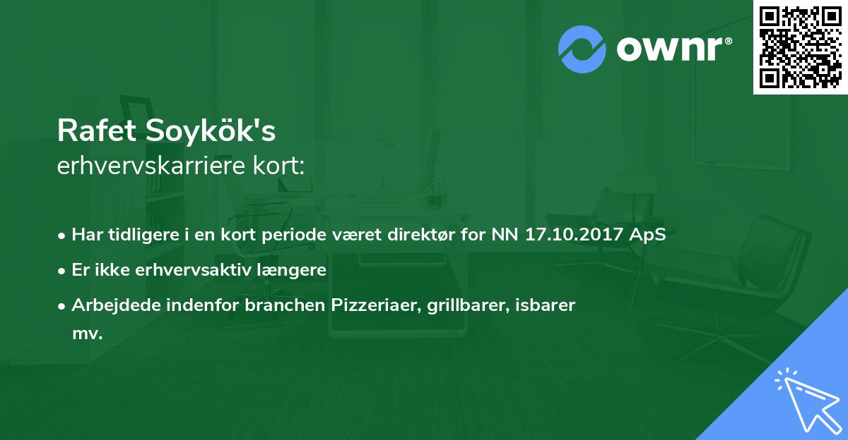 Rafet Soykök's erhvervskarriere kort