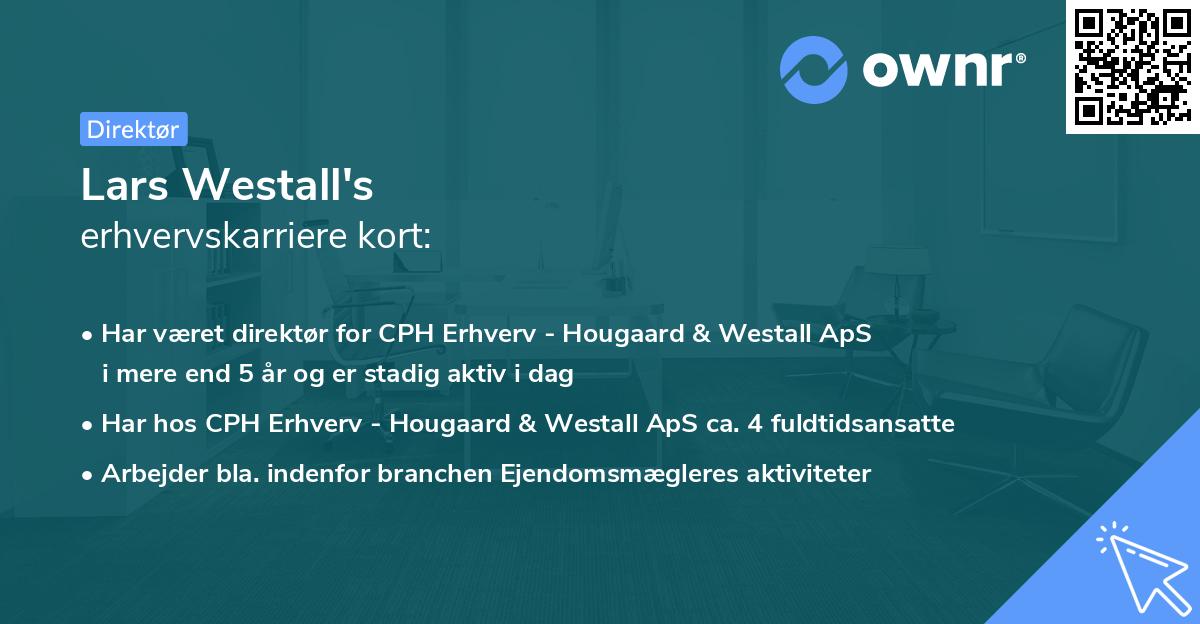 Lars Westall's erhvervskarriere kort