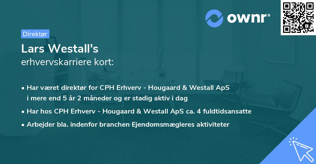 Lars Westall's erhvervskarriere kort
