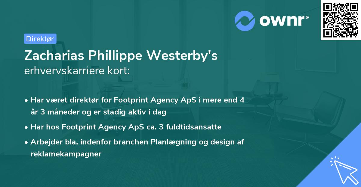 Zacharias Phillippe Westerby's erhvervskarriere kort