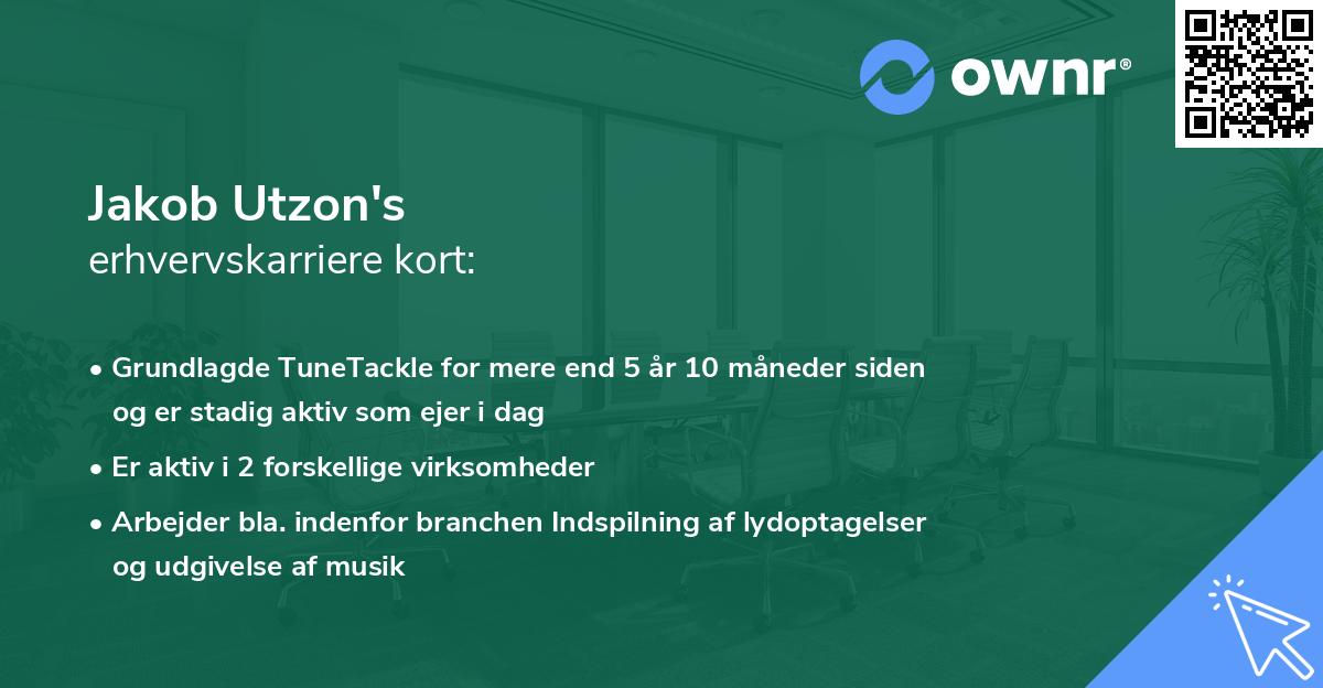 Jakob Utzon's erhvervskarriere kort