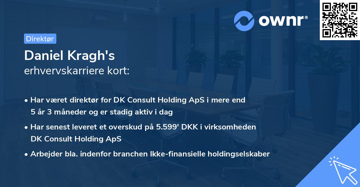 Daniel Kragh's erhvervskarriere kort