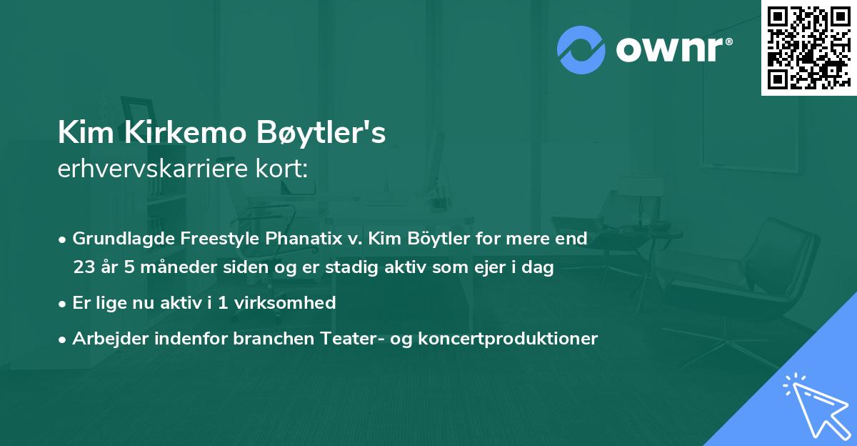 Kim Kirkemo Bøytler's erhvervskarriere kort
