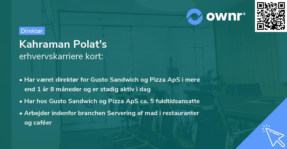 Kahraman Polat's erhvervskarriere kort