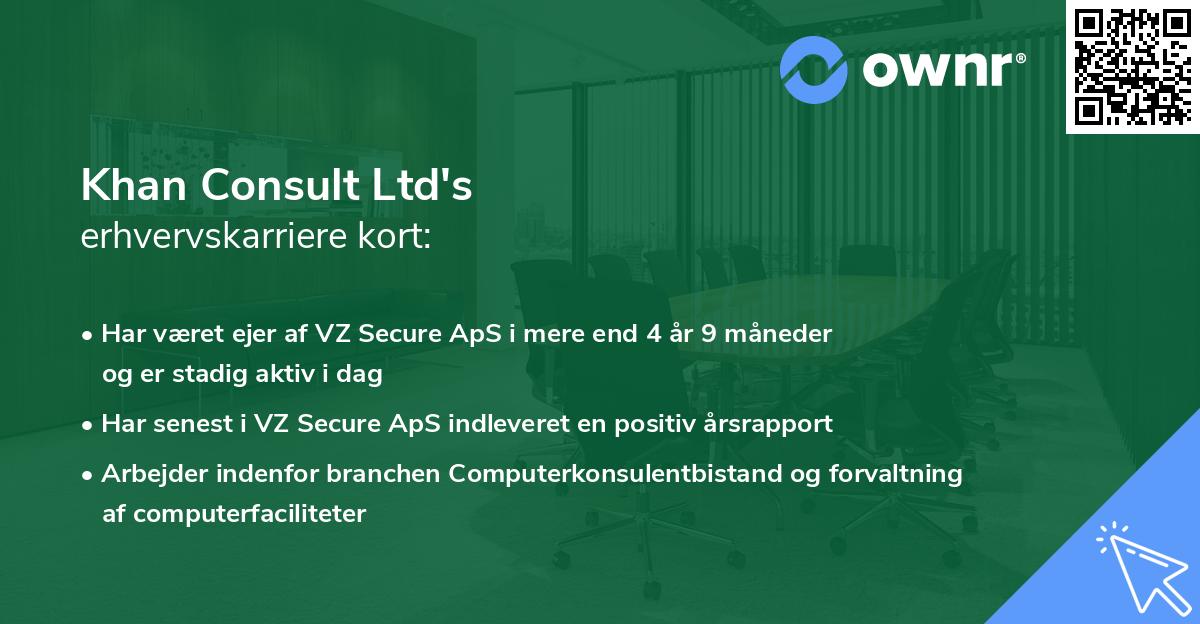 Khan Consult Ltd's erhvervskarriere kort