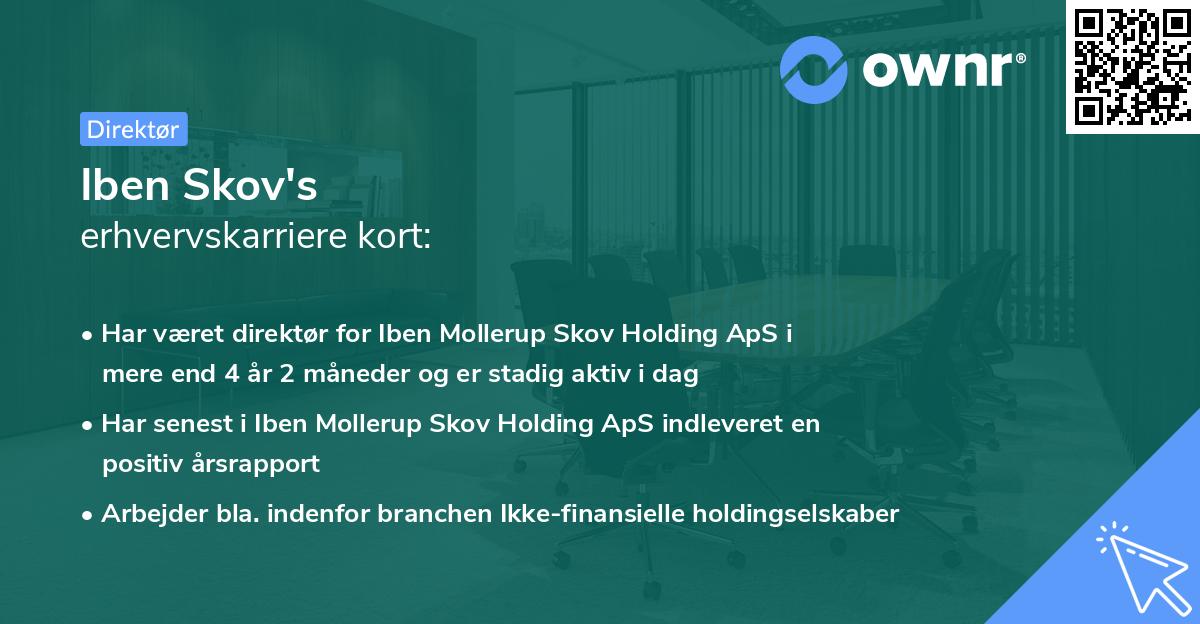 Iben Skov's erhvervskarriere kort