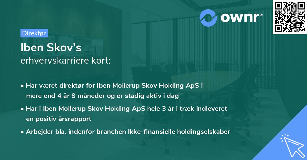 Iben Skov's erhvervskarriere kort