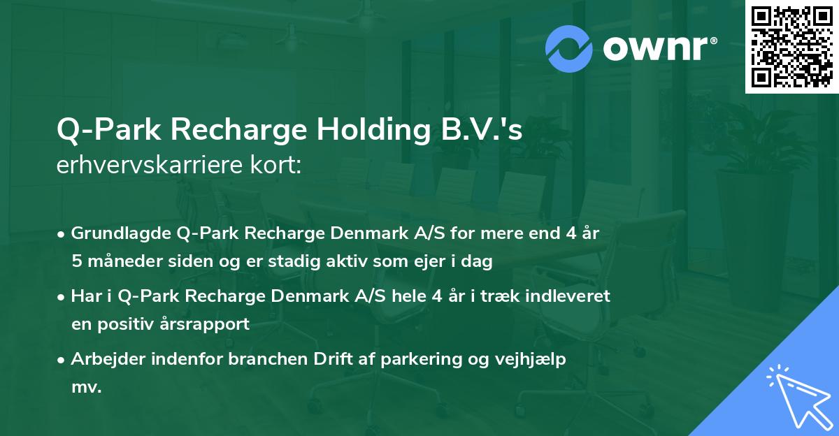 Q-Park Recharge Holding B.V.'s erhvervskarriere kort