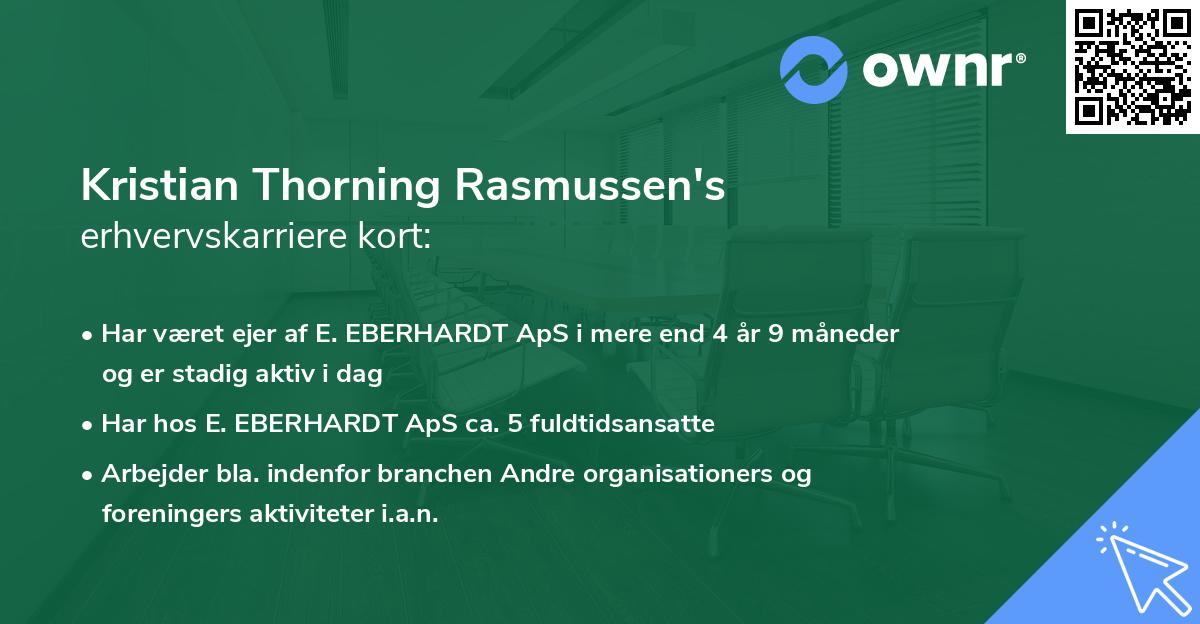 Kristian Thorning Rasmussen's erhvervskarriere kort