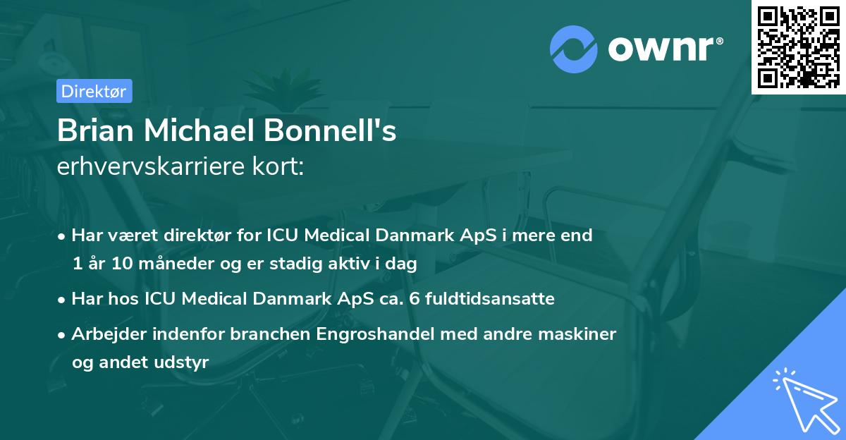 Brian Michael Bonnell's erhvervskarriere kort