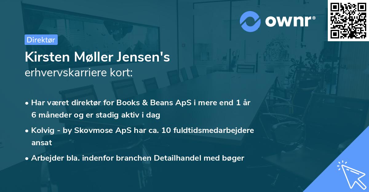 Kirsten Møller Jensen's erhvervskarriere kort