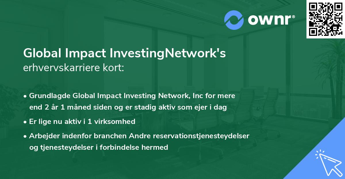 Global Impact InvestingNetwork's erhvervskarriere kort