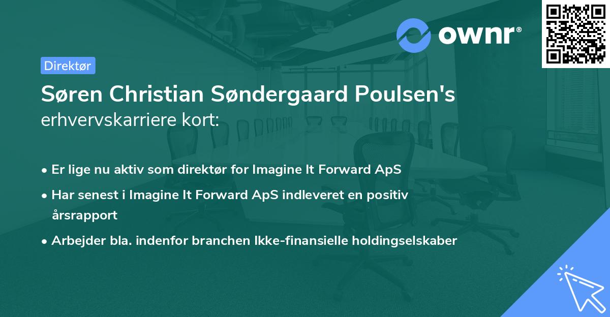 Søren Christian Søndergaard Poulsen's erhvervskarriere kort
