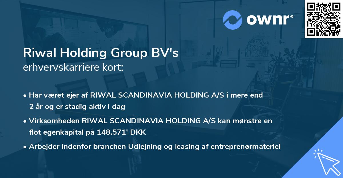 Riwal Holding Group BV's erhvervskarriere kort