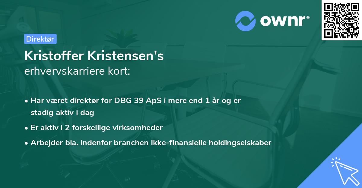 Kristoffer Kristensen's erhvervskarriere kort