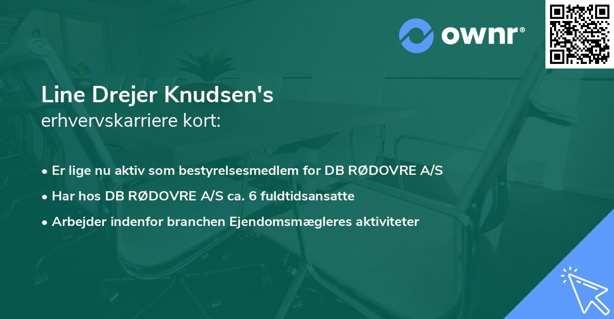 Line Drejer Knudsen's erhvervskarriere kort