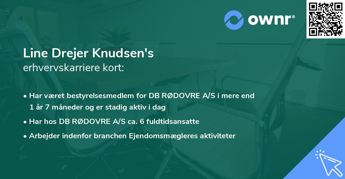 Line Drejer Knudsen's erhvervskarriere kort