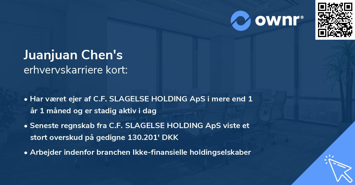 Juanjuan Chen's erhvervskarriere kort