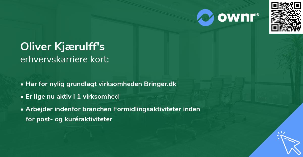 Oliver Kjærulff's erhvervskarriere kort