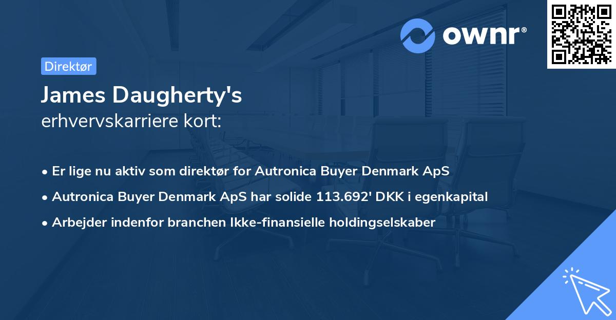 James Daugherty's erhvervskarriere kort