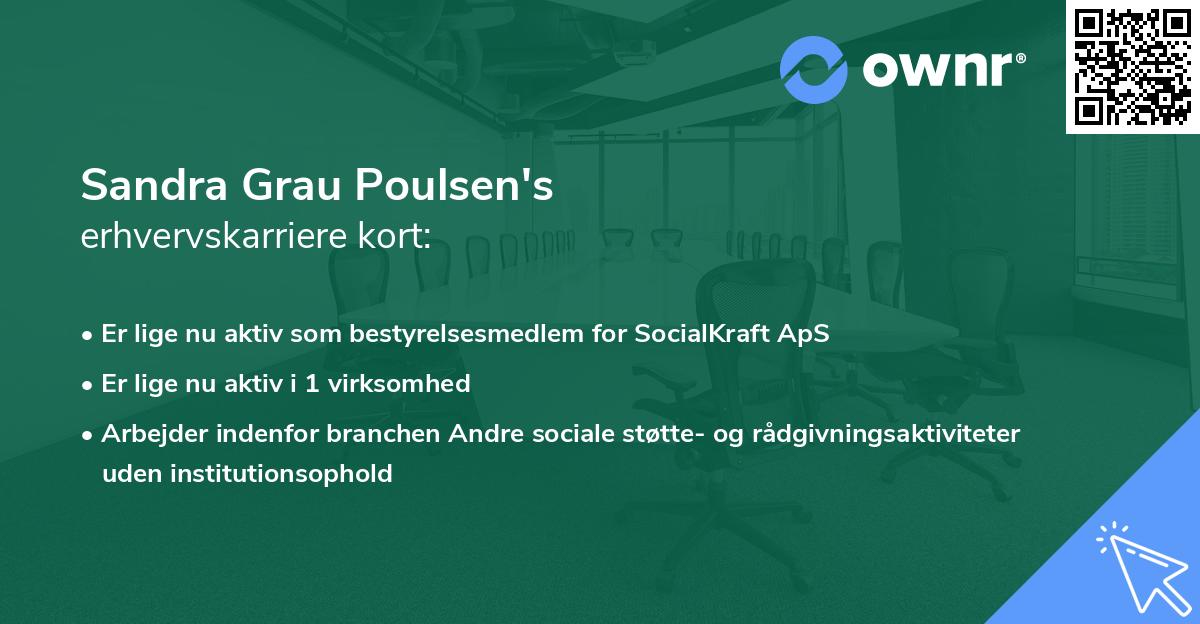 Sandra Grau Poulsen's erhvervskarriere kort