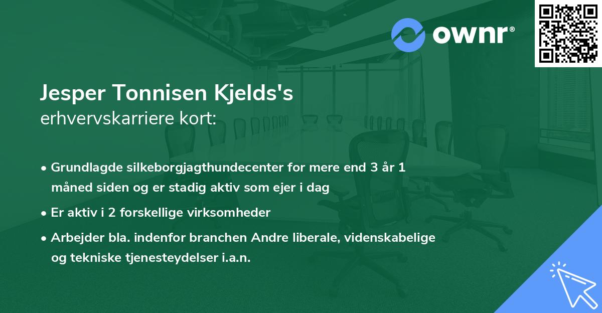 Jesper Tonnisen Kjelds's erhvervskarriere kort