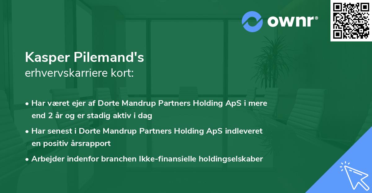 Kasper Pilemand's erhvervskarriere kort