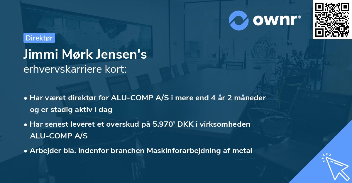 Jimmi Mørk Jensen's erhvervskarriere kort