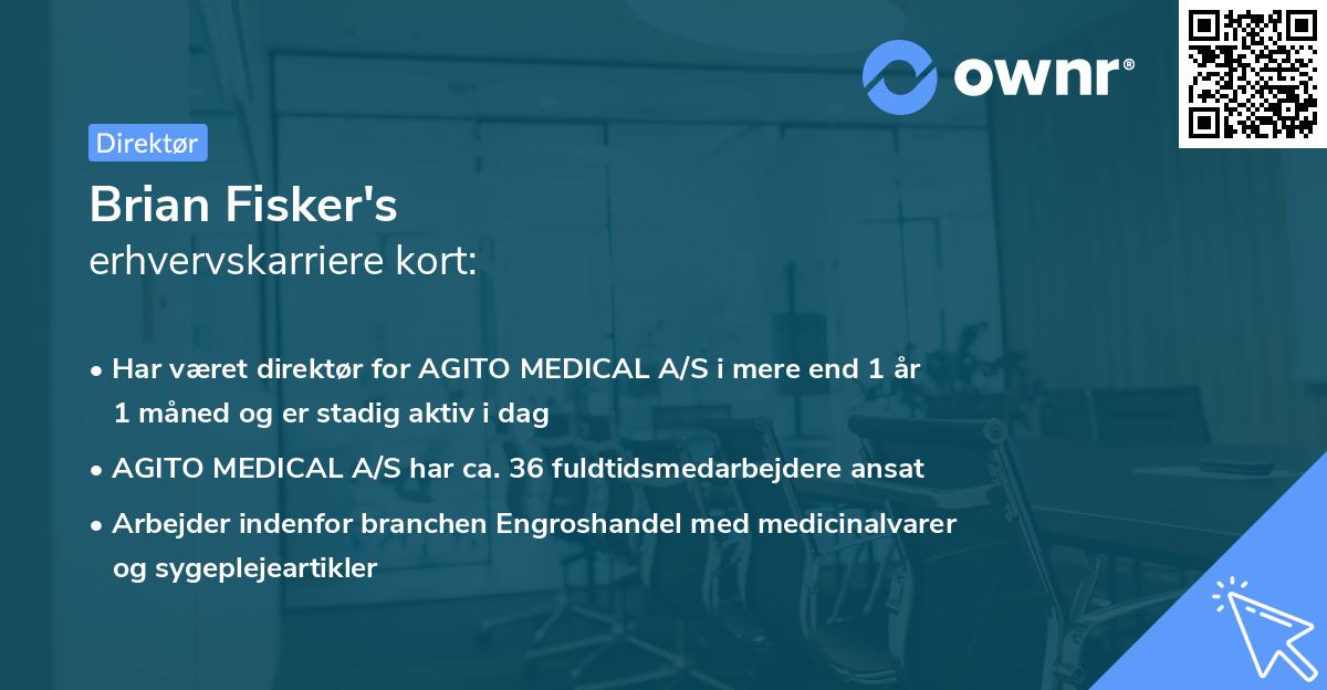 Brian Fisker's erhvervskarriere kort