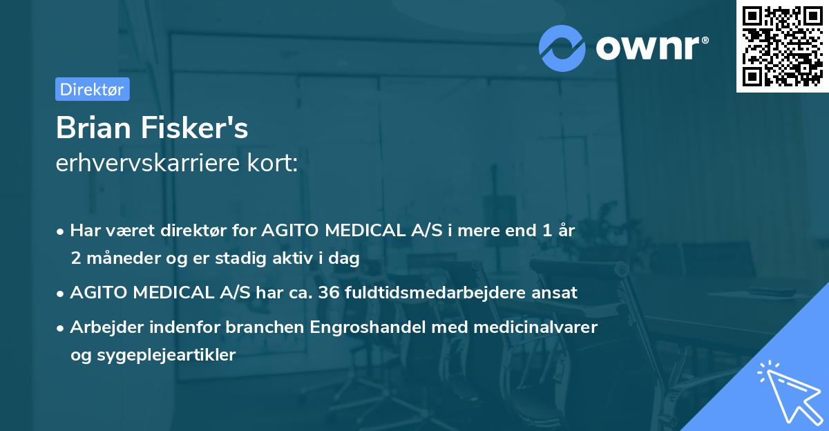 Brian Fisker's erhvervskarriere kort