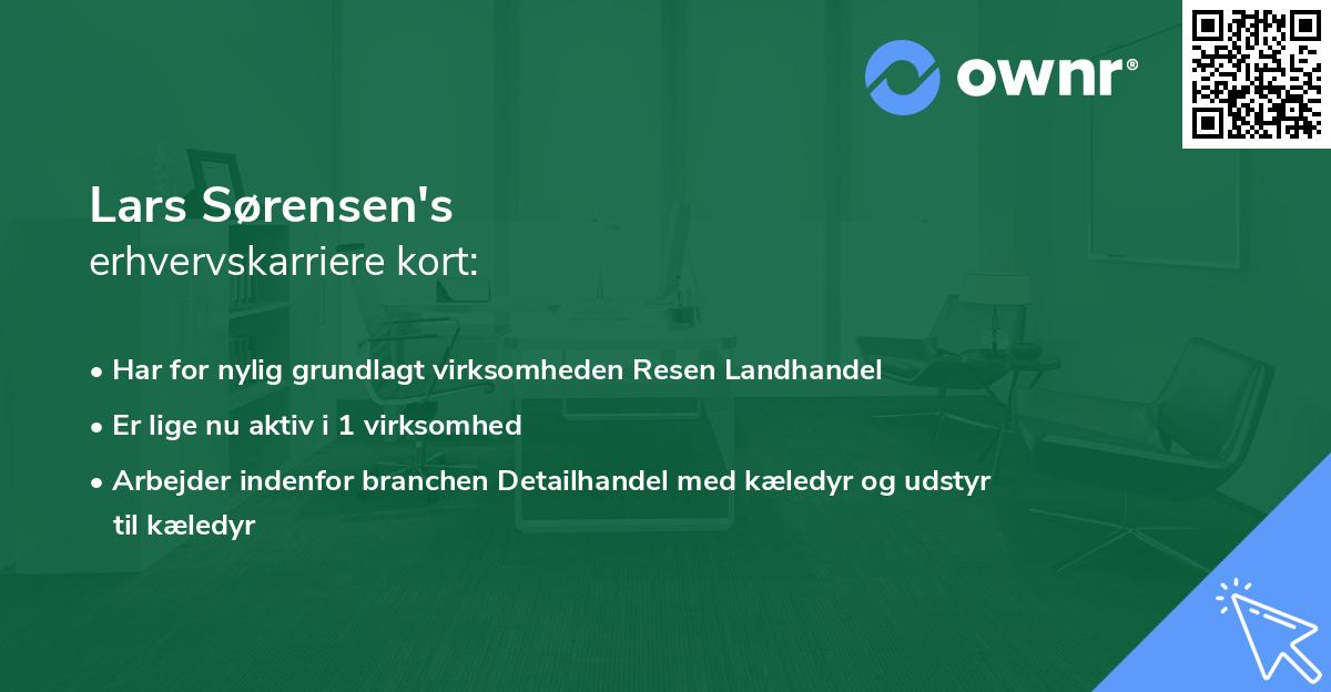 Lars Sørensen's erhvervskarriere kort