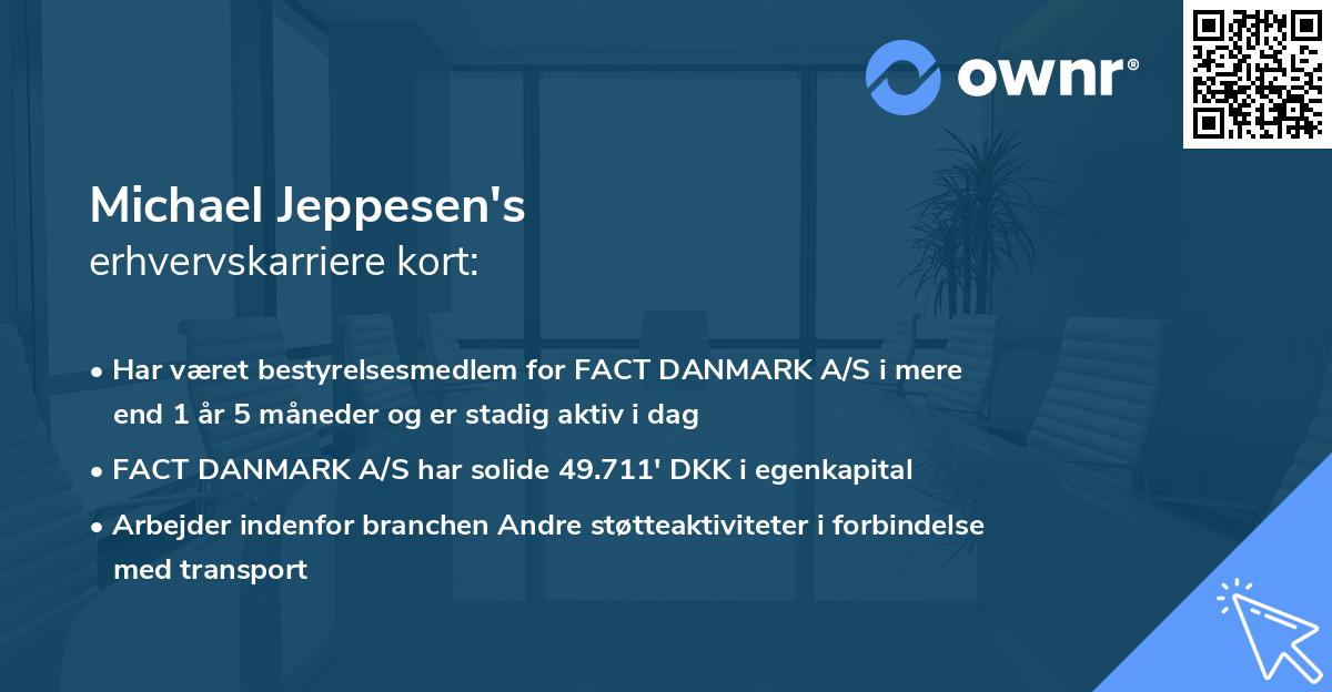 Michael Jeppesen's erhvervskarriere kort