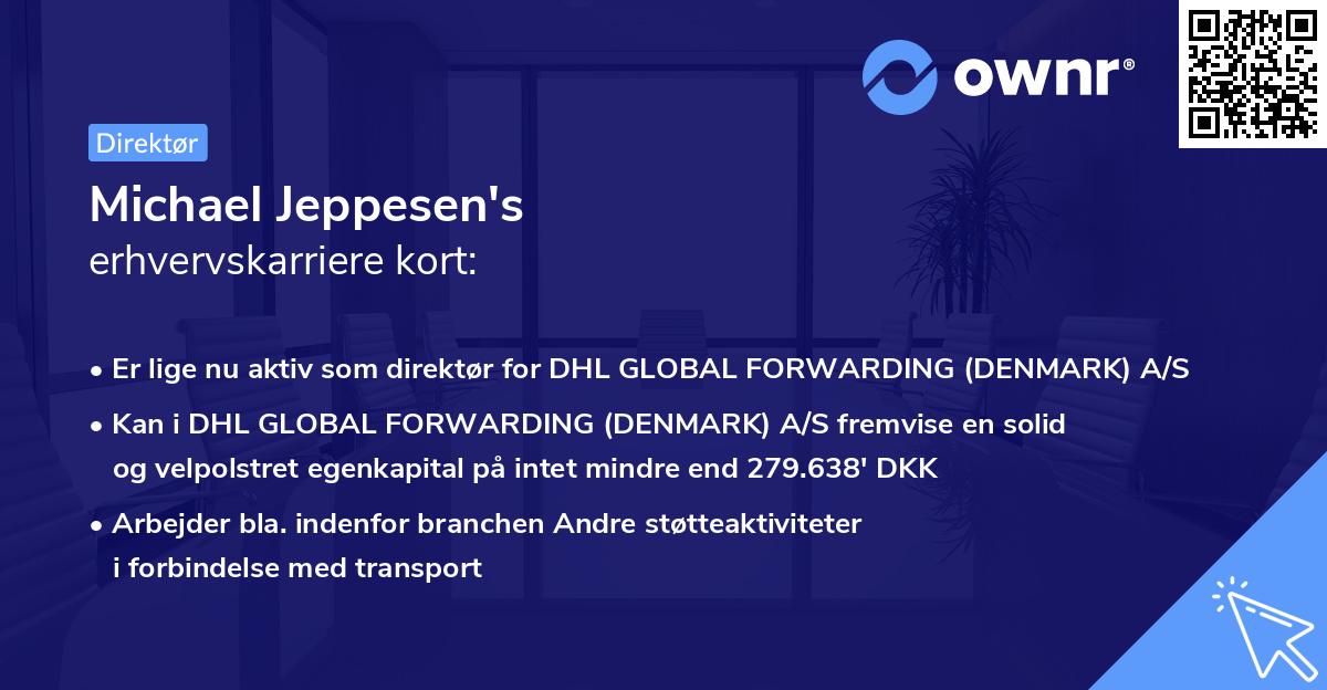 Michael Jeppesen's erhvervskarriere kort