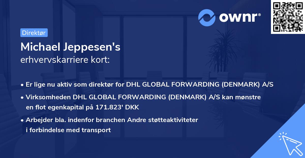 Michael Jeppesen's erhvervskarriere kort
